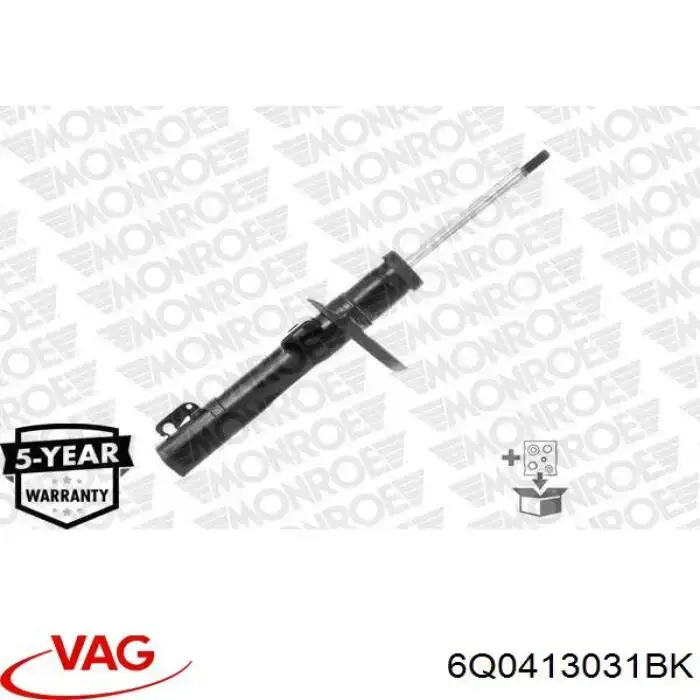 6Q0413031BK VAG Стойка передняя
