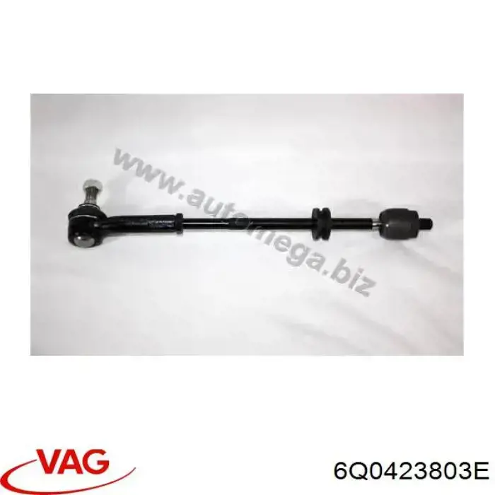 Тяга рулевая в сборе левая 6Q0423803E VAG