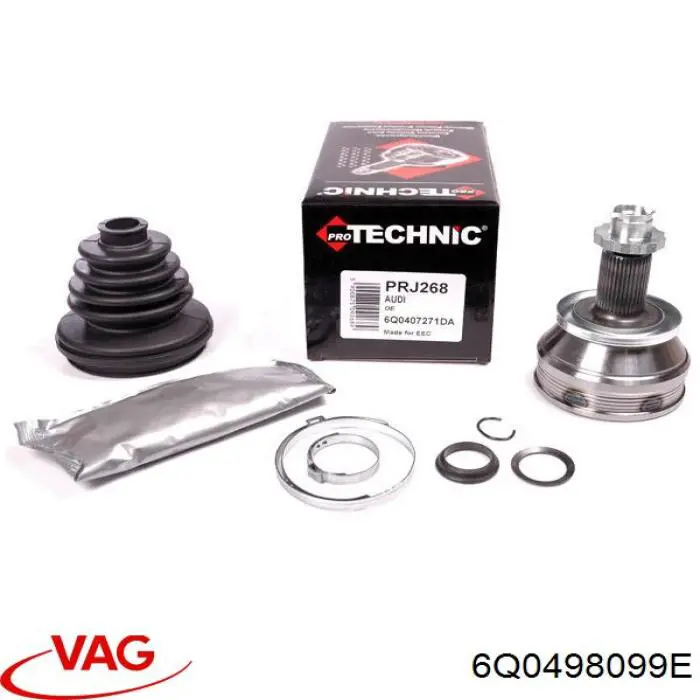 Купить 6Q0498099E VAG Внешняя граната