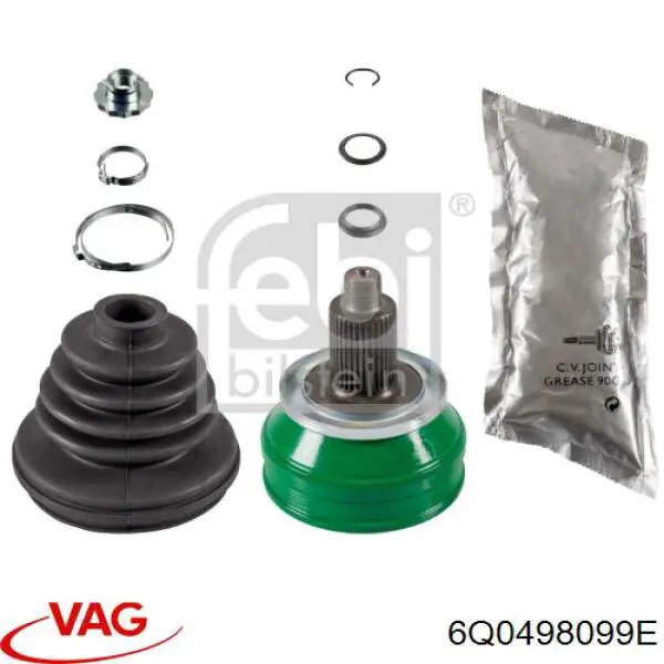 ШРУС наружный передний 6Q0498099E VAG