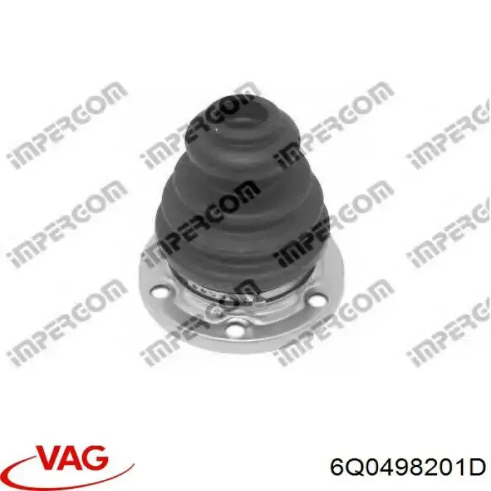 Пыльник шарнира угловых скоростей внутренний передний VAG 6Q0498201D цена, от 7.37 USD