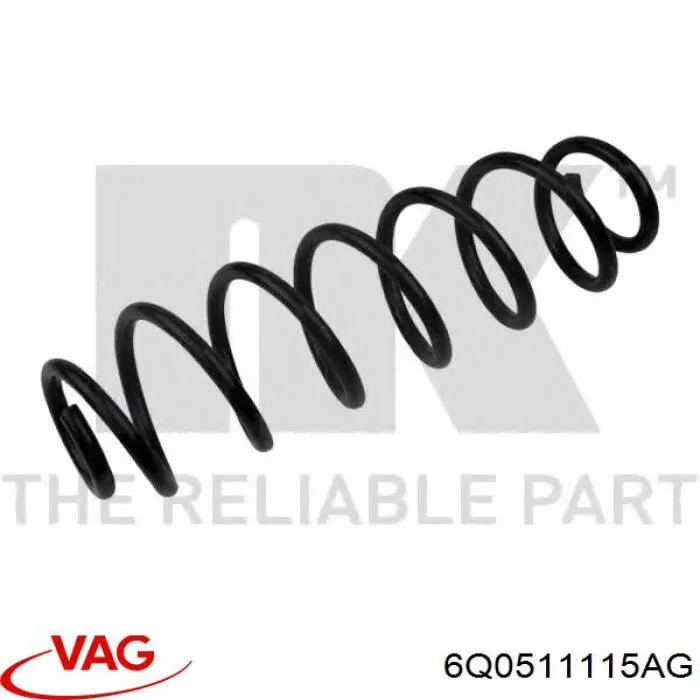 Задняя пружина 6Q0511115AG VAG