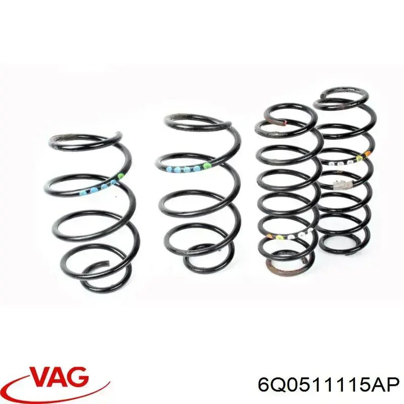 6Q0511115AP VAG Пружина подвески задняя