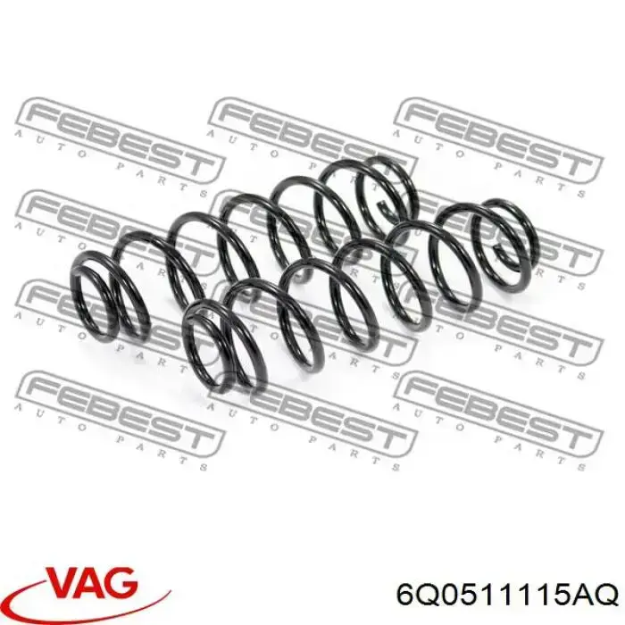 Купить 6Q0511115AQ VAG Пружина подвески