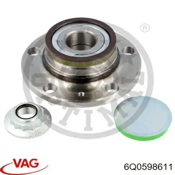 Cubo traseiro 6Q0598611 VAG