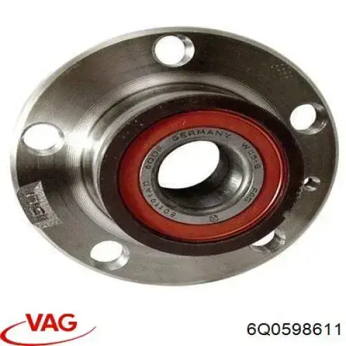 6Q0598611 VAG Cubo traseiro