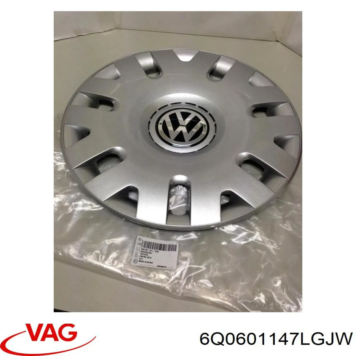 Колпак колесного диска VAG 6Q0601147LGJW цена, от 23.83 USD