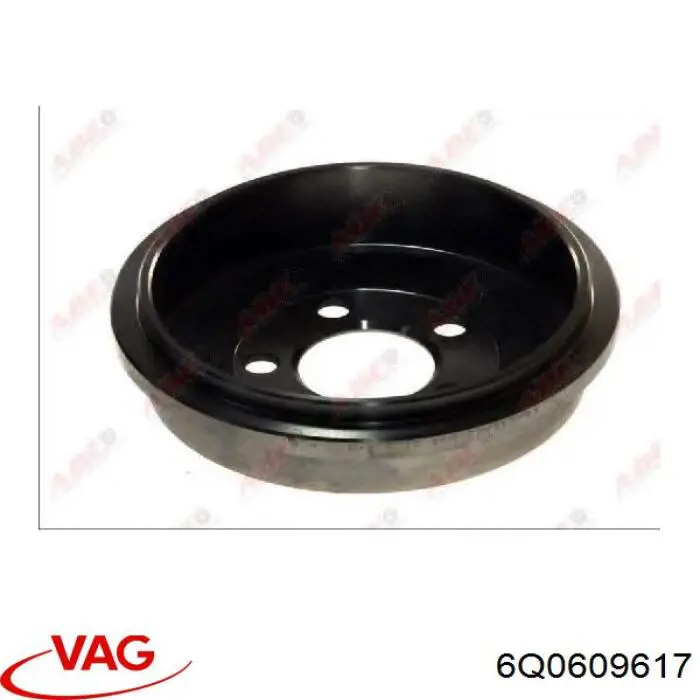Барабан тормозной задний VAG 6Q0609617 цена, от 18.34 USD
