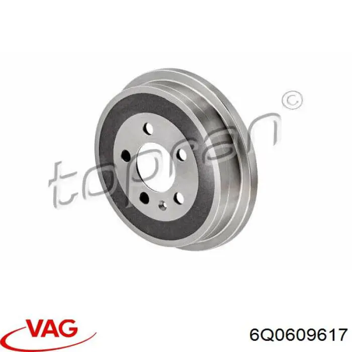 Купить 6Q0609617 VAG Тормозной барабан