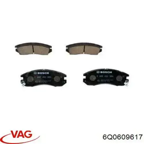 Тормозной барабан 6Q0609617 VAG