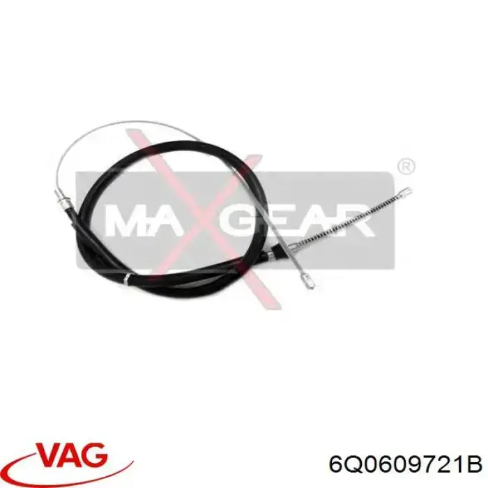 Задний трос ручника VAG 6Q0609721B цена, от 6.91 USD