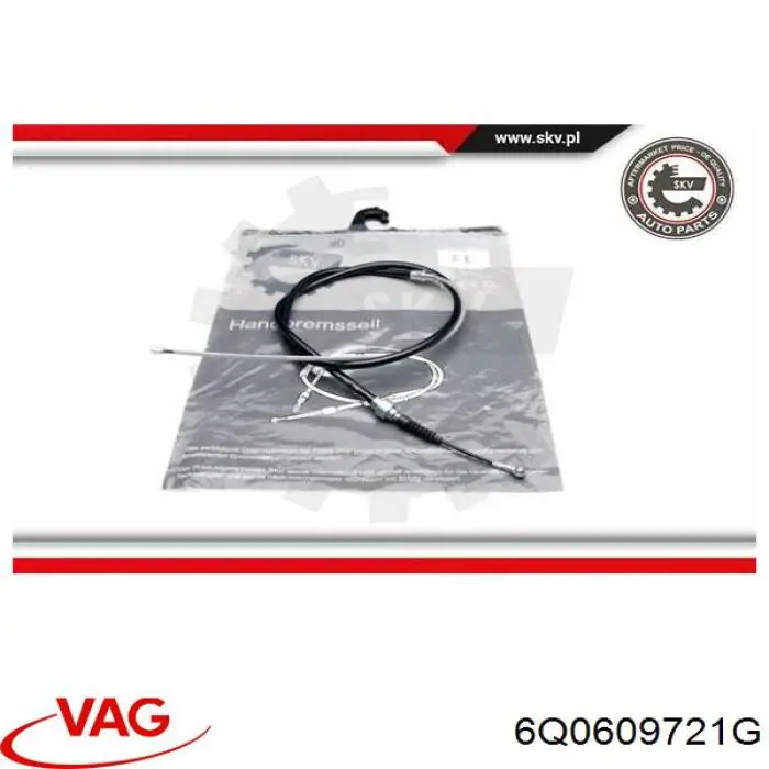Купить 6Q0609721G VAG Тормоз стояночный