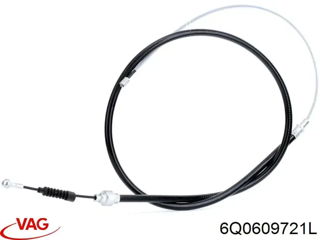 Задний трос ручника 6Q0609721L VAG