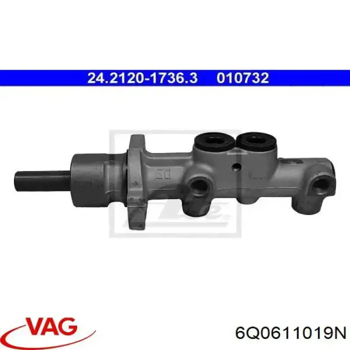 Купить 6Q0611019N VAG Главный тормозной цилиндр