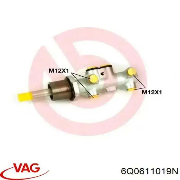 Цилиндр главный тормоза (гидротормозов) VAG 6Q0611019N цена, от 56.68 USD