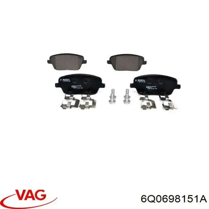 Колодки VAG 6Q0698151A цена, от 30.60 USD