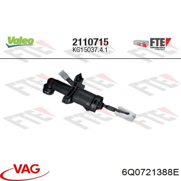 Купить 6Q0721388E VAG Главный цилиндр сцепления
