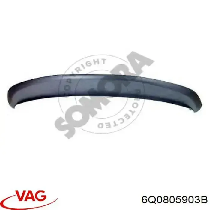 Купить 6Q0805903B VAG Сплиттер переднего бампера