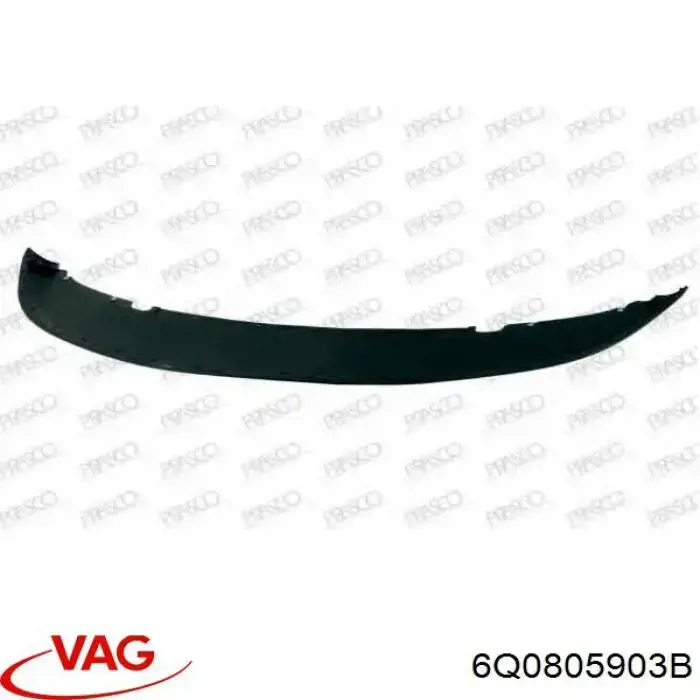 Спойлер переднего бампера VAG 6Q0805903B цена, от 16.02 USD
