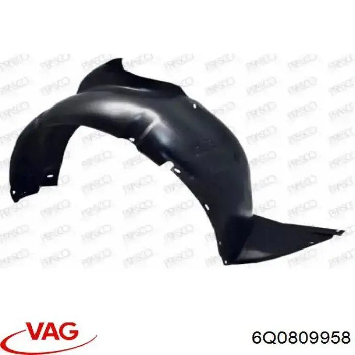 Купить 6Q0809958 VAG Подкрылок передний правый