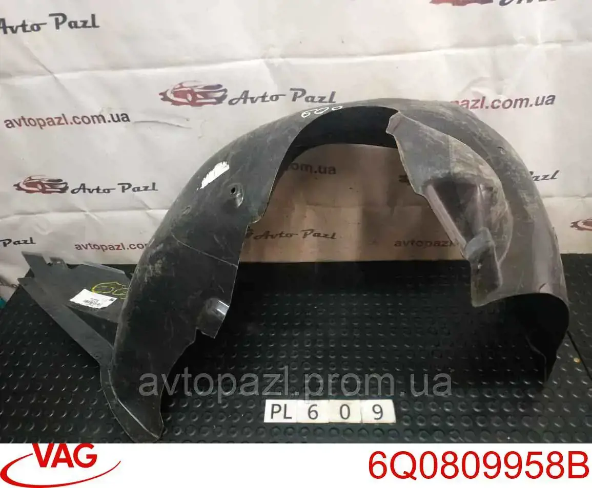 6Q0809958B VAG Подкрыльник переднего крыла, правый