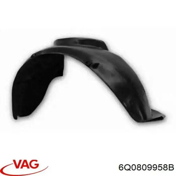 Правый подкрылок переднего крыла VAG 6Q0809958B цена, от 9.34 USD