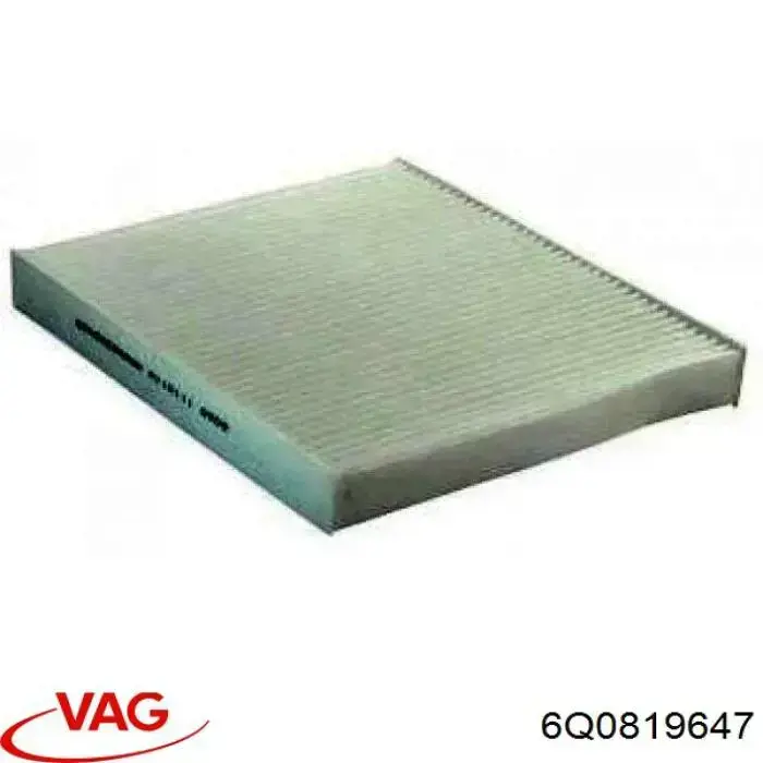 6Q0819647 VAG carcaça de filtro de salão