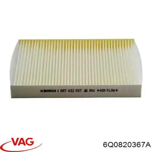 Фильтр воздушный отопителя VAG 6Q0820367A цена, от 3.62 USD