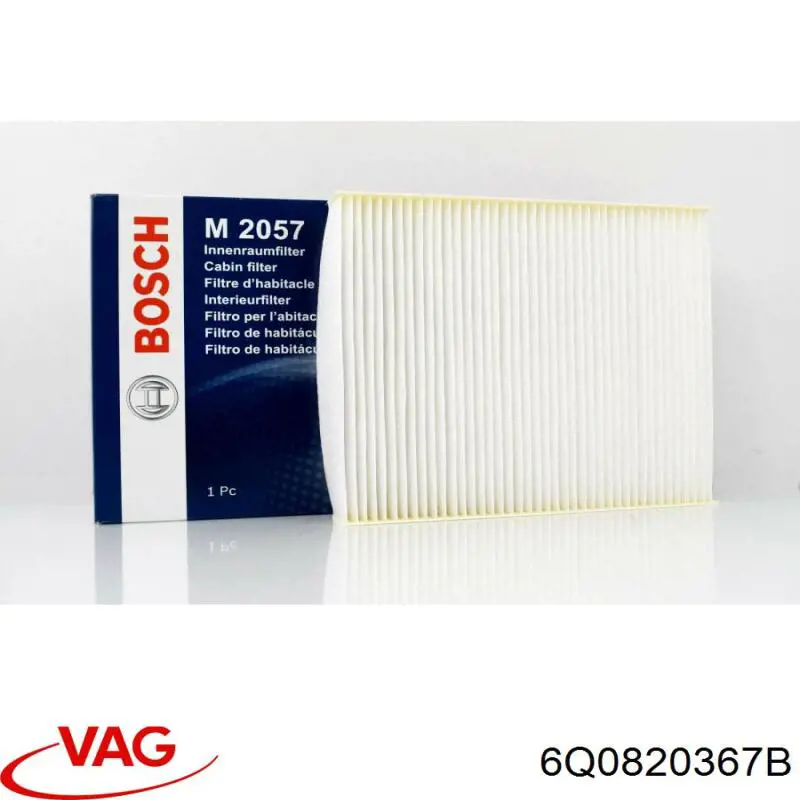 Фильтр воздушный отопителя VAG 6Q0820367B цена, от 4.29 USD