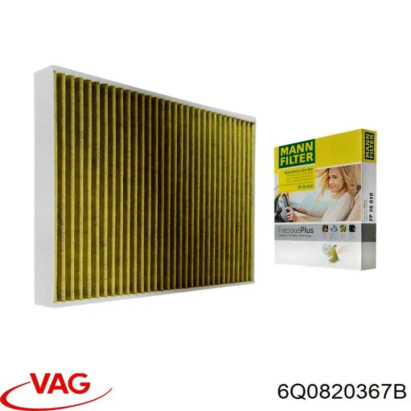 6Q0820367B VAG Внутрисалонный фильтр