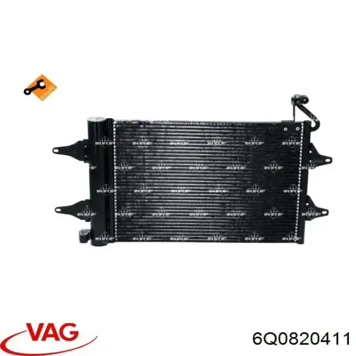 Купить 6Q0820411 VAG Радиатор системы охлаждения кондиционера