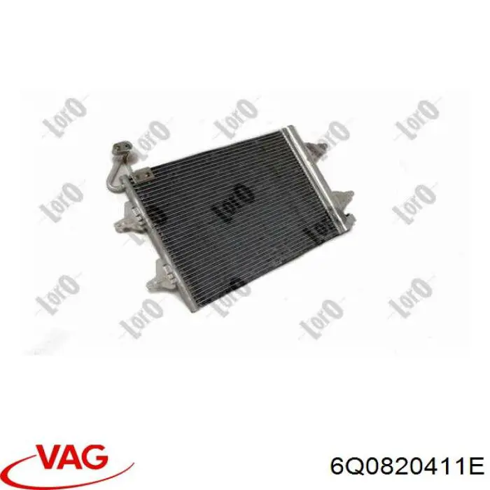 Радиатор кондиционера 6Q0820411E VAG