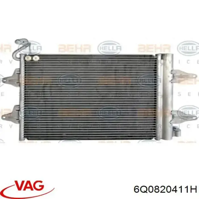 6Q0820411H VAG радиатор кондиционера
