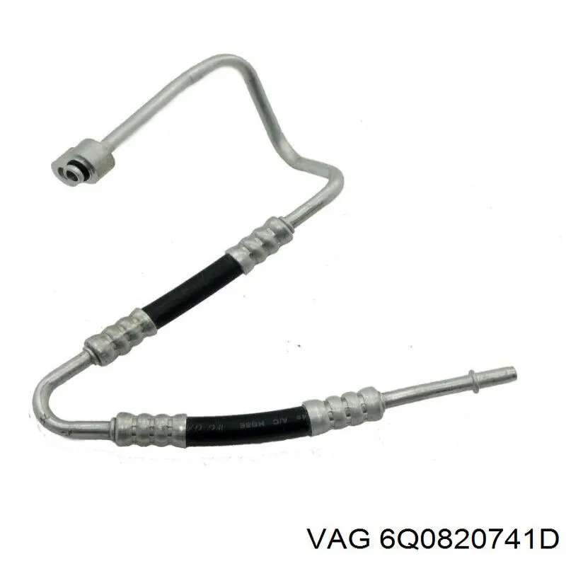 6Q0820741D VAG Tubería de baja / alta presión, aire acondicionado, de condensador a evaporador original y equivalente