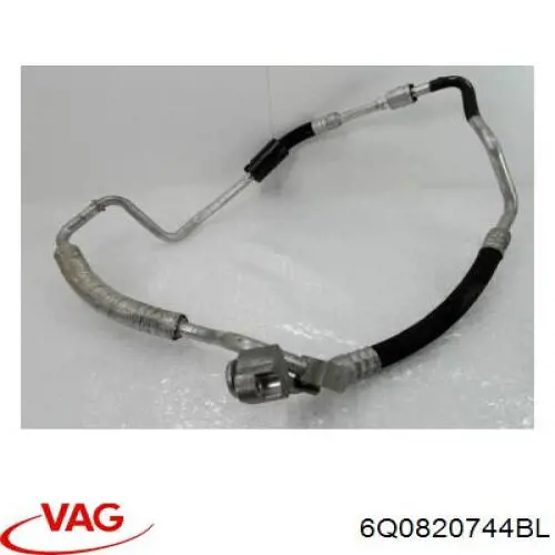 6Q0820744BL VAG Шланг кондиционера, от испарителя к компрессору