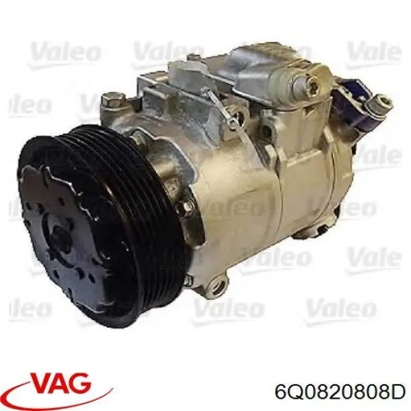 Компрессор системы кондиционирования VAG 6Q0820808D цена, от 98.87 USD