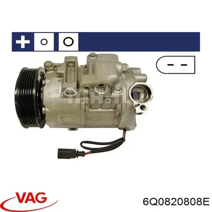 Компрессор системы кондиционирования VAG 6Q0820808E цена, от 110.31 USD