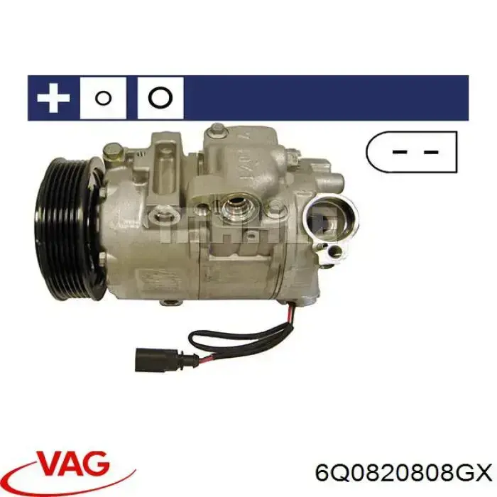Компрессор системы кондиционирования VAG 6Q0820808GX цена, от 115.55 USD
