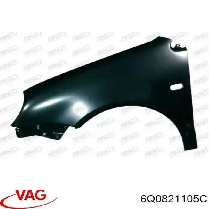 Купить 6Q0821105C VAG Крыло переднее левое