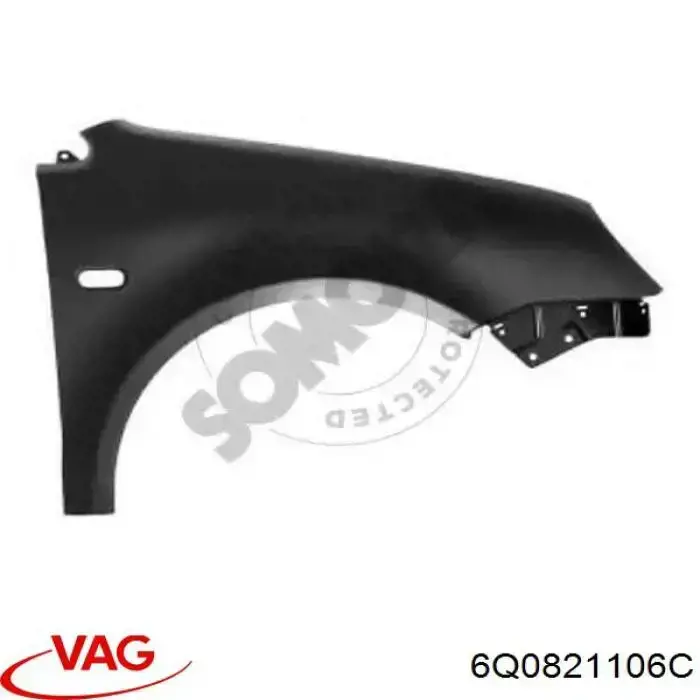 Боковая часть передняя правая VAG 6Q0821106C цена, от 37.56 USD