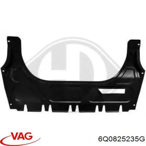 6Q0825235G VAG proteção de motor, de panela (da seção de motor)