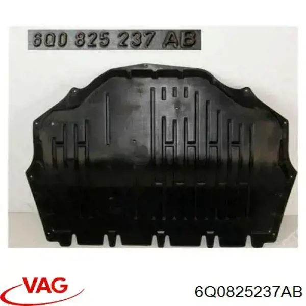 6Q0825237AB VAG proteção de motor, de panela (da seção de motor)