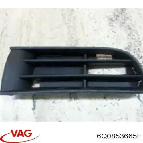 Купить 6Q0853665F9B9 VAG Решетка бампера переднего левая