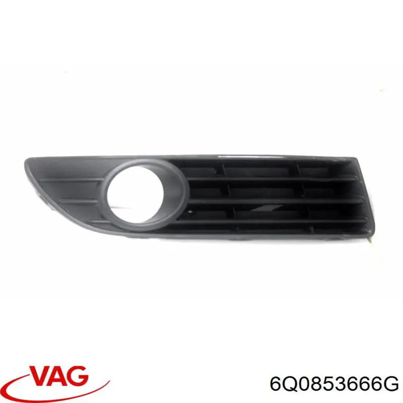 Купить 6Q0853666G VAG Решетка бампера переднего правая