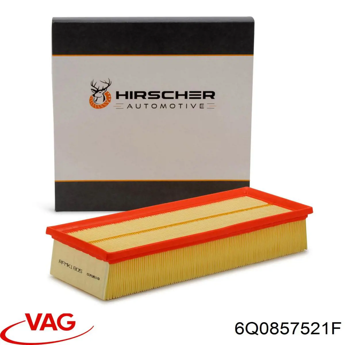 Зеркальный элемент левый VAG 6Q0857521F