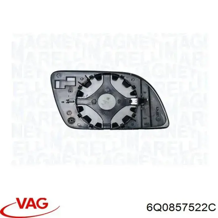 Купить 6Q0857522C VAG Стекло правого зеркала заднего вида