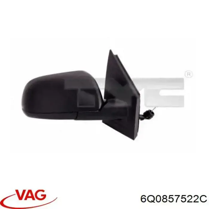 Стекло правого зеркала заднего вида 6Q0857522C VAG