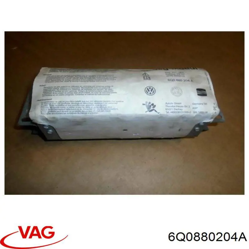 6Q0880204A VAG подушка безопасности (airbag пассажирская)