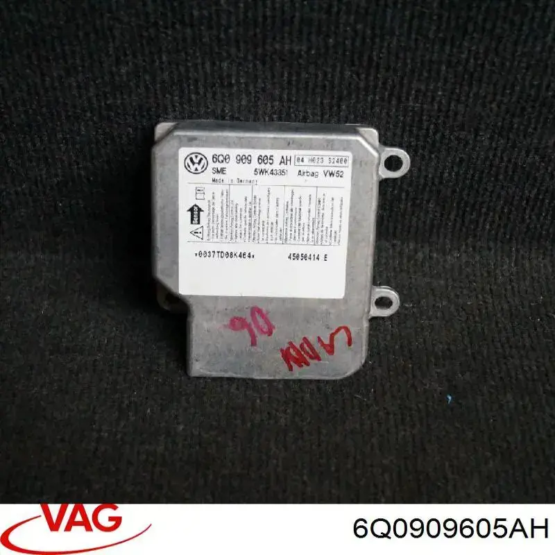 Блок управления airbag VAG 6Q0909605AH цена, от 31.04 USD