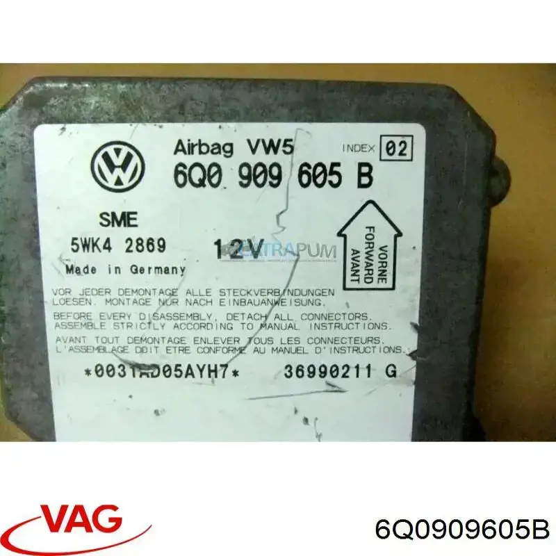 Модуль-процессор управления подушкой безопасности (ЭБУ AIRBAG) VAG 5WK42869 цена, от 3.13 USD